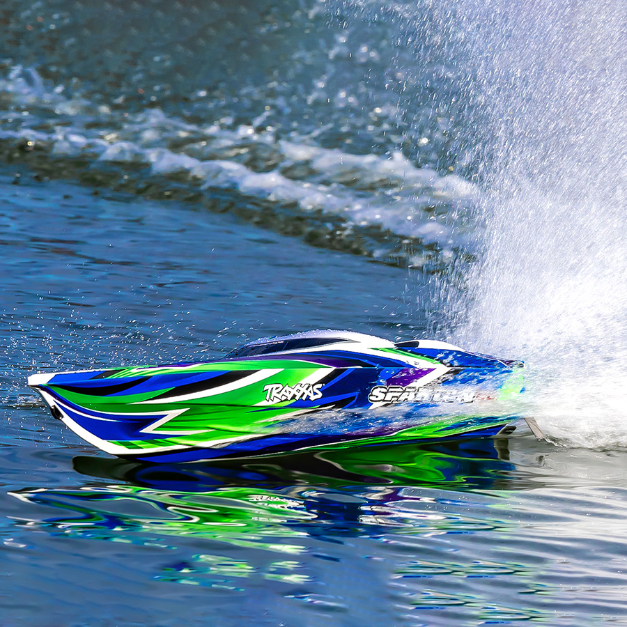 Spartan: SR 36" Brushless Race Boat Green