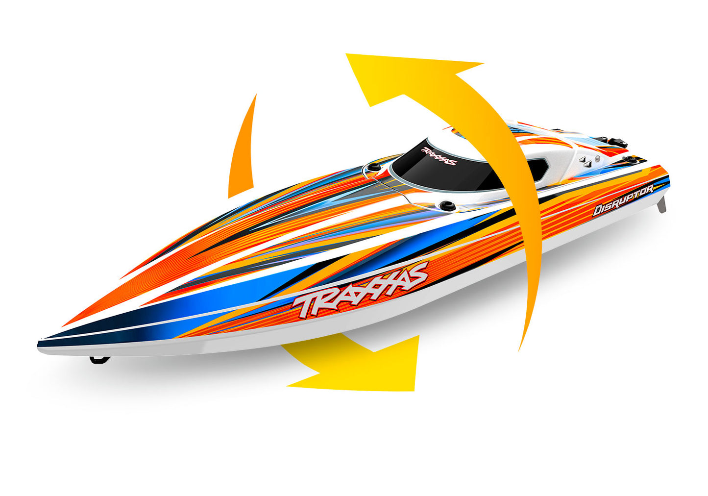 Disruptor, Self Righting 4S Race Boat Orange