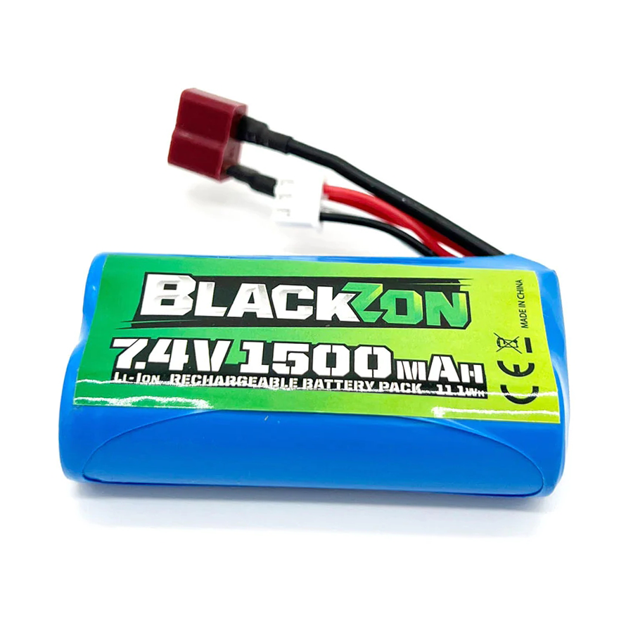 2 Cell 1500mAh 7.4V Li-ion Battery; T-Plug Smyter