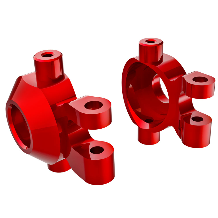 Steering Blocks, Red (L&R): 9737-RED