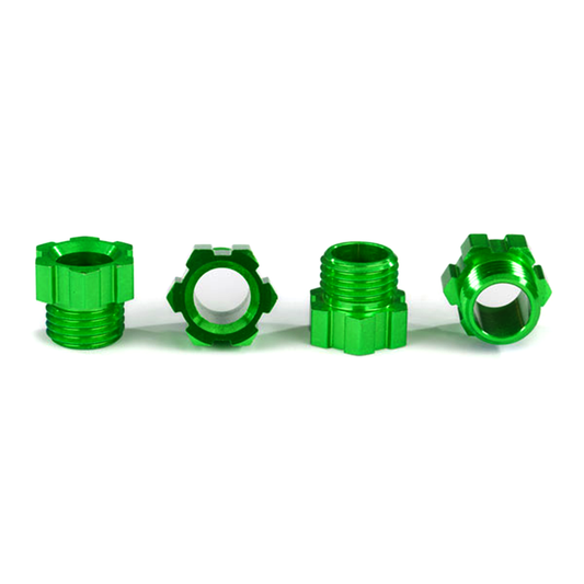 Stub Axle Nut Alum Green: 8886G