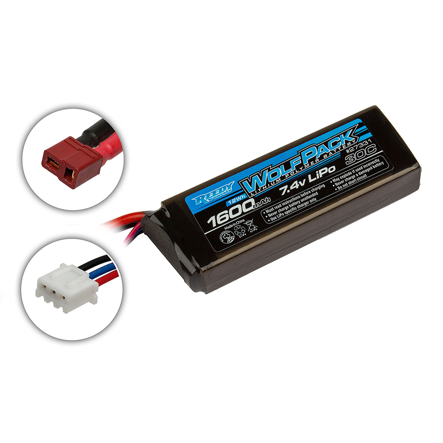 2 cell Reedy Wolfpack LiPo 1600mAh 30C