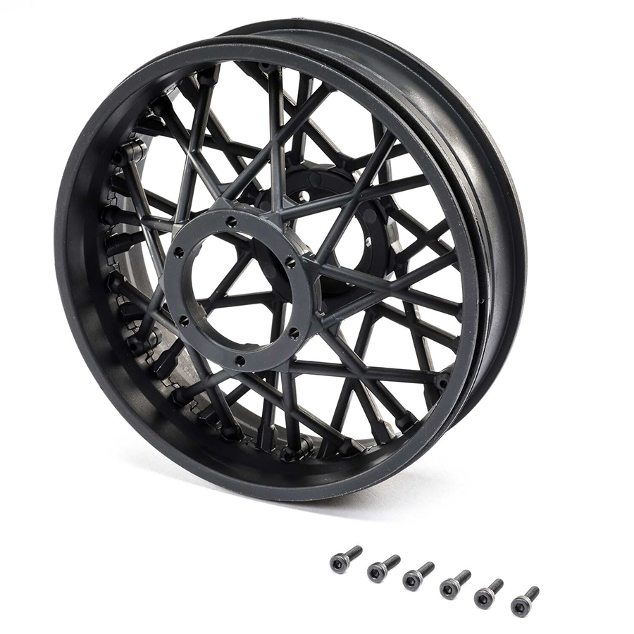 Rear Wheel Set, Black: PROMOTO-MX