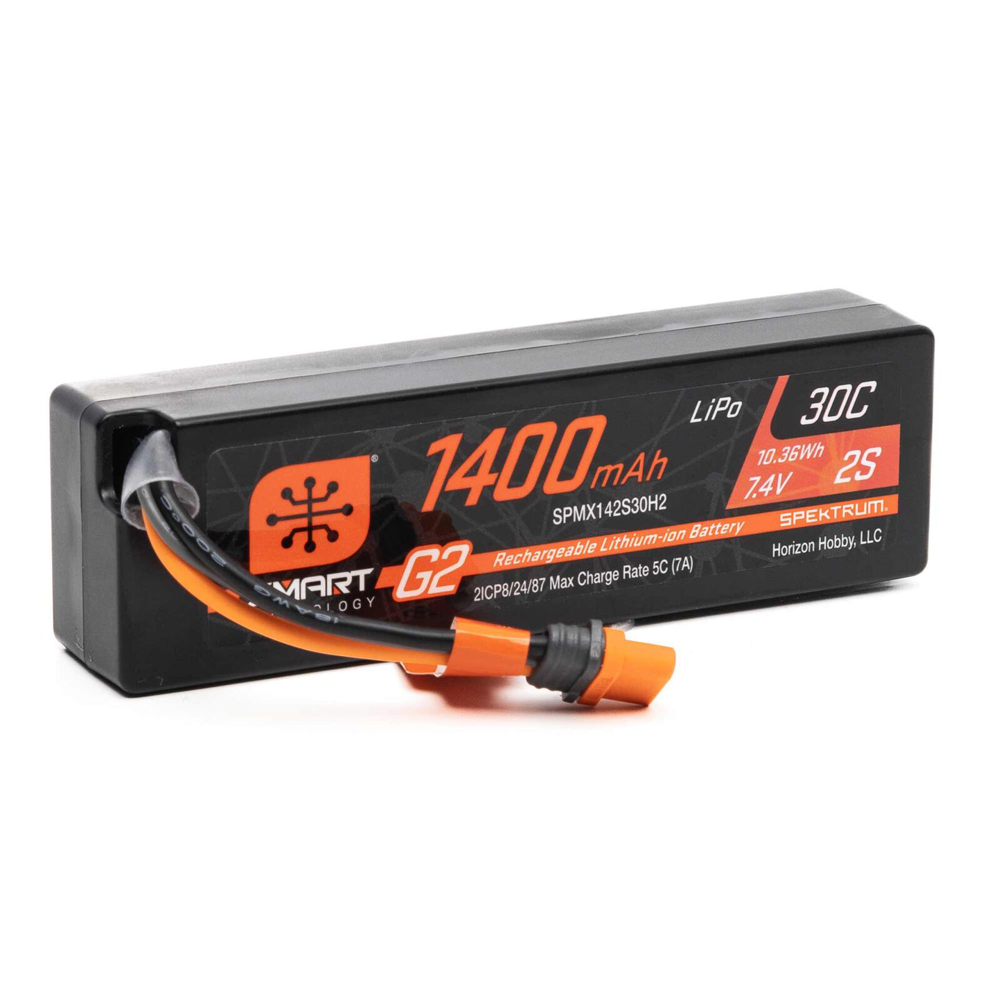 2 Cell 1400mAh 7.4V Smart G2 30C LiPo; IC2 Connector