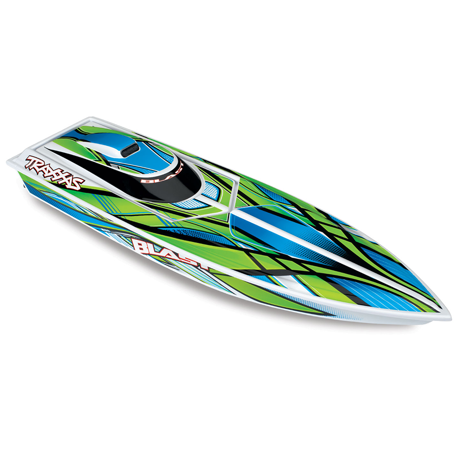 Blast RTR Boat w/Battery & Charger: Green/Blue