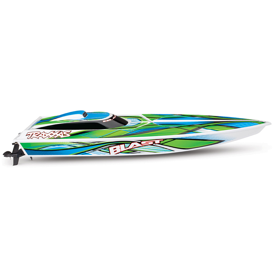 Blast RTR Boat w/Battery & Charger: Green/Blue