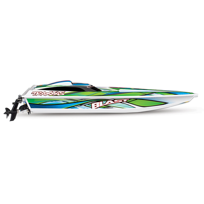 Blast RTR Boat w/Battery & Charger: Green/Blue