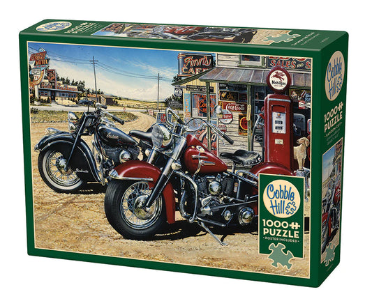 Two For The Road Vintage Motorcycles 1000pc Puzzle