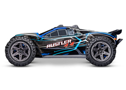 1/10 Rustler 4x4, 4WD, SCT, RTR: Blue