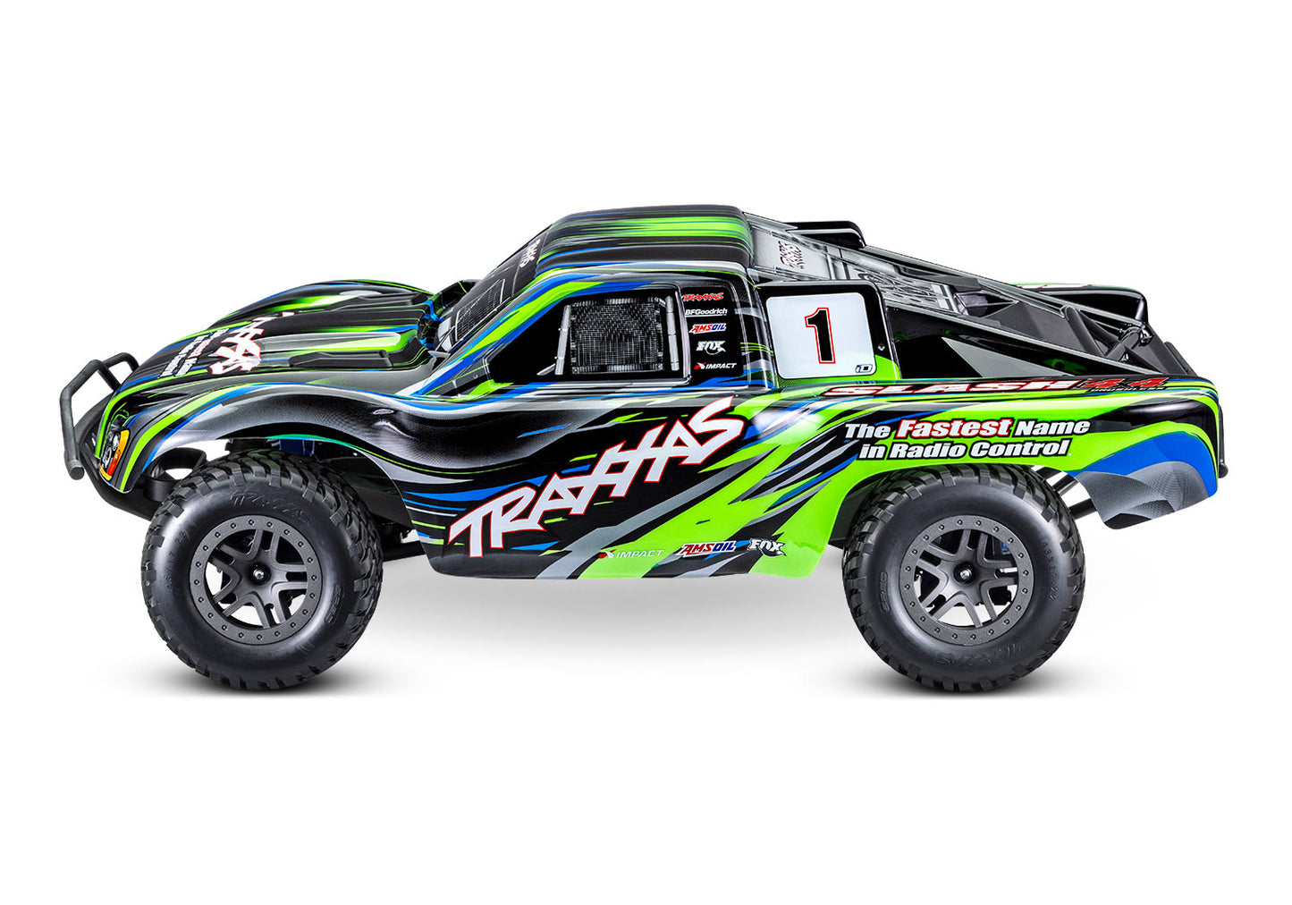 1/10 Slash 4x4, Brushless, SCT, RTR: Green