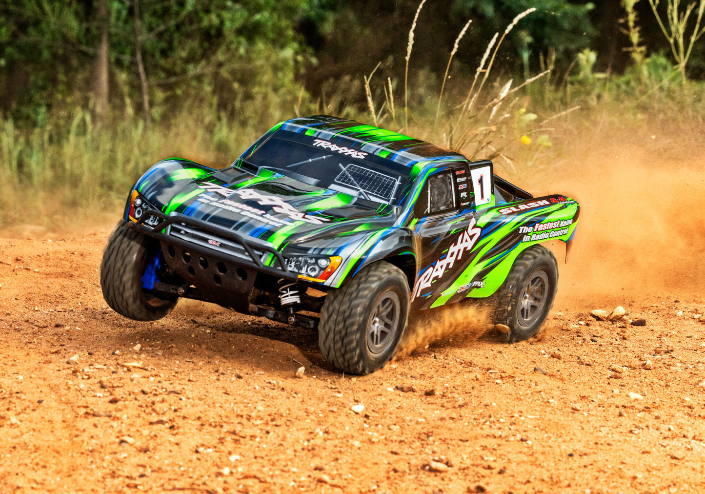 1/10 Slash 4x4, Brushless, SCT, RTR: Green