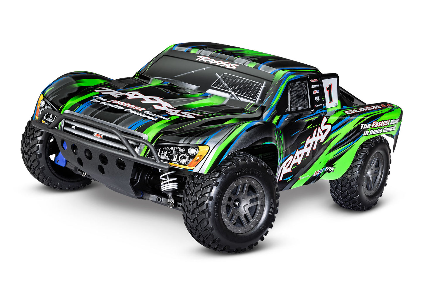 1/10 Slash 4x4, Brushless, SCT, RTR: Green