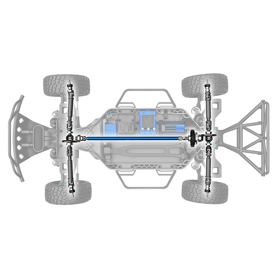 1/10 Slash Ultimate, 4WD, VXL Clipless (Requires battery & charger): Orange