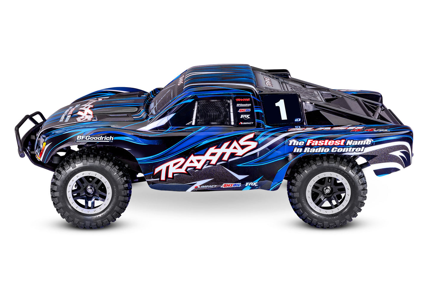 1/10 Slash 4x4 VXL HD, Brushless, SCT, RTR: Blue