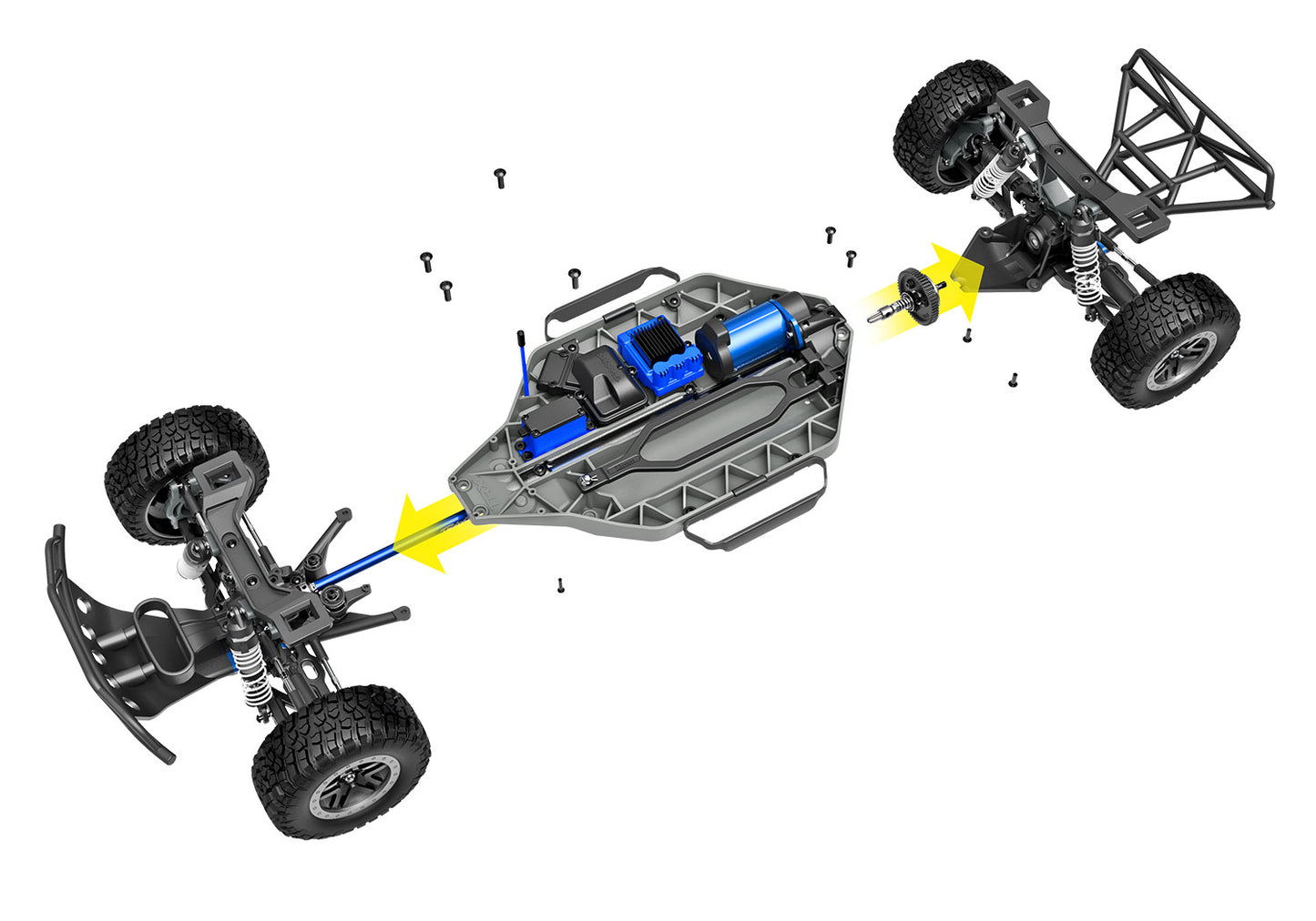 1/10 Slash 4x4 VXL HD, Brushless, SCT, RTR: Green