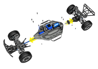 1/10 Slash 4x4 VXL HD, Brushless, SCT, RTR: Orange