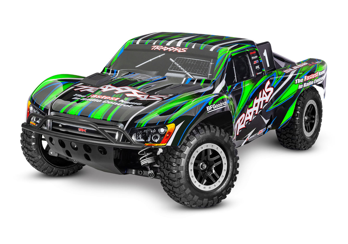 1/10 Slash 4x4 VXL HD, Brushless, SCT, RTR: Green