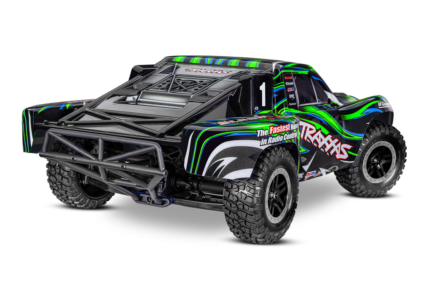 1/10 Slash 4x4 VXL HD, Brushless, SCT, RTR: Green