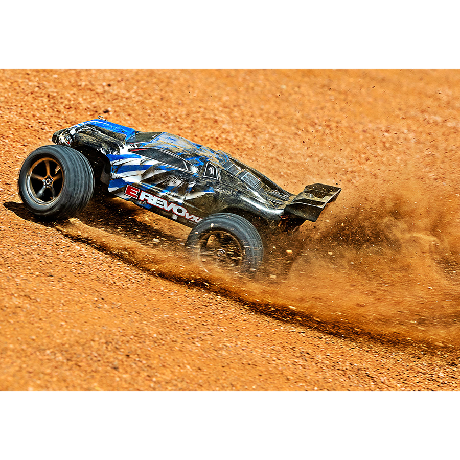 1/16 E-Revo VXL: 4X4 Brushless Monster Truck w/USB-C: Blue