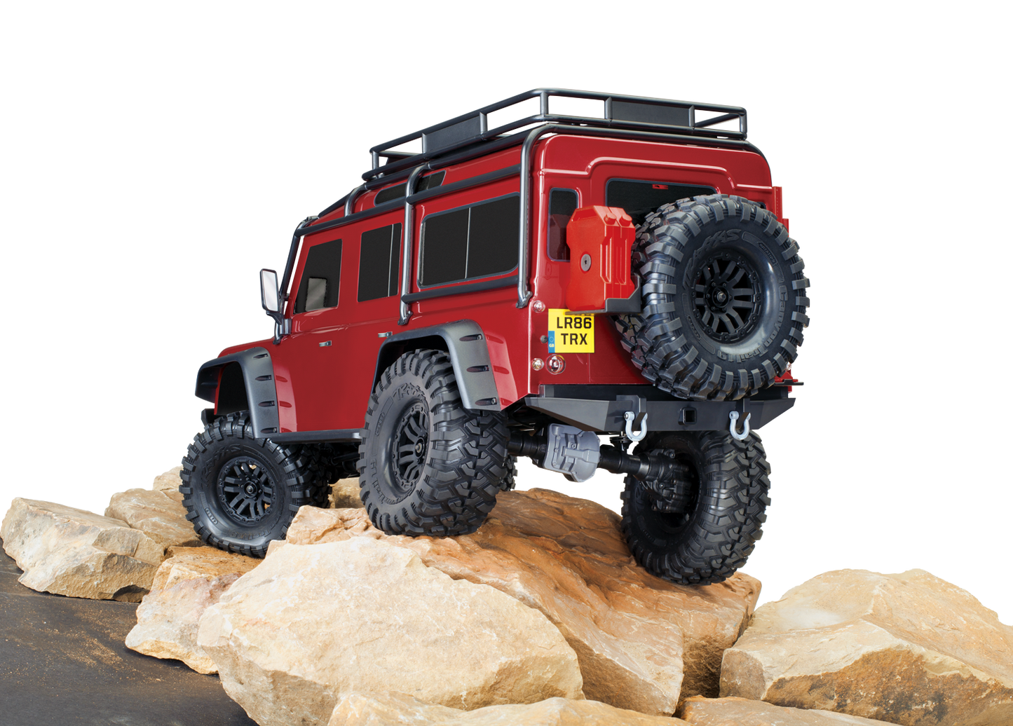 1/10 TRX-4 Land Rover Defender, 4WD, RTD (Requires battery & charger): Red