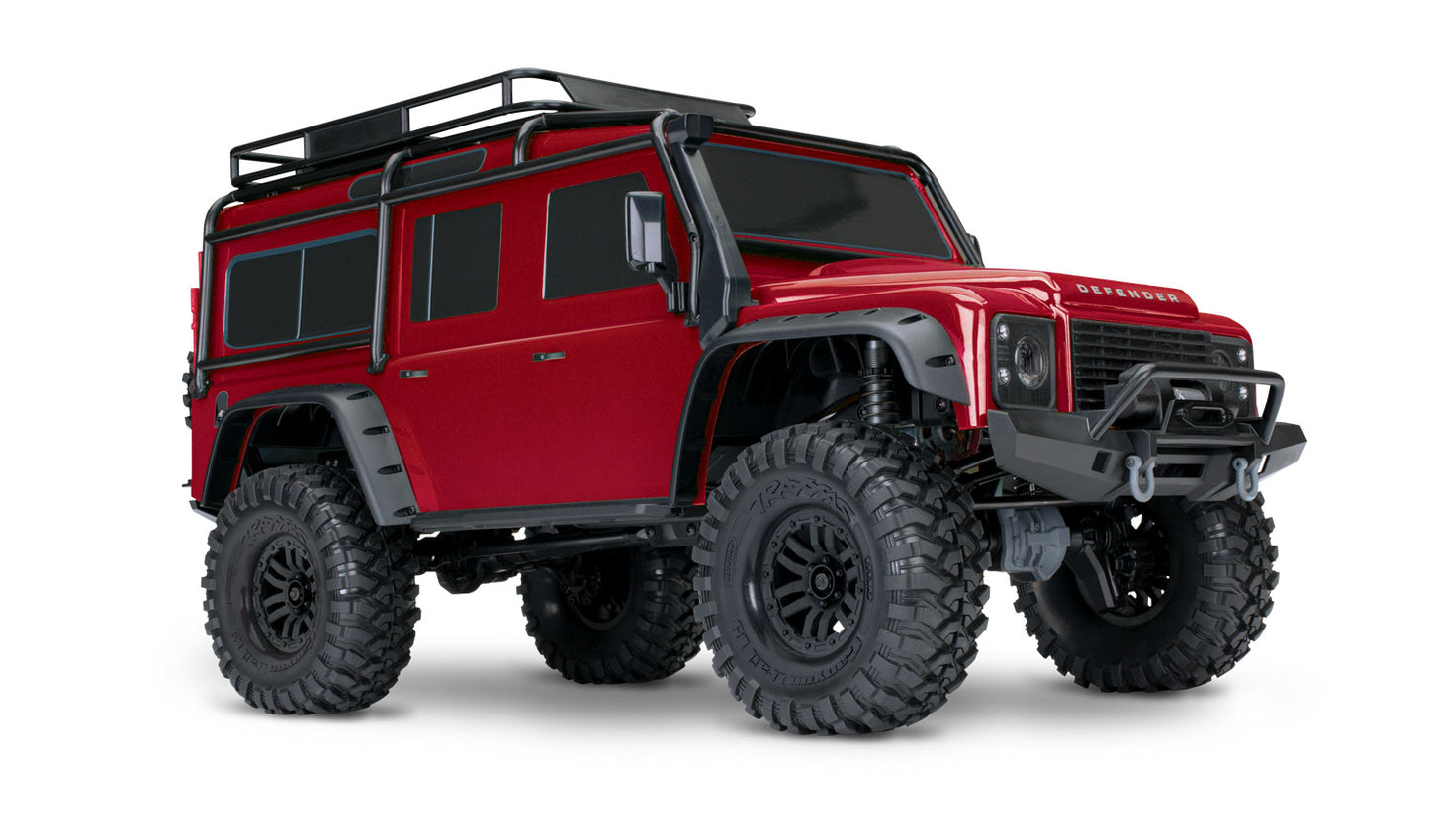 1/10 TRX-4 Land Rover Defender, 4WD, RTD (Requires battery & charger): Red