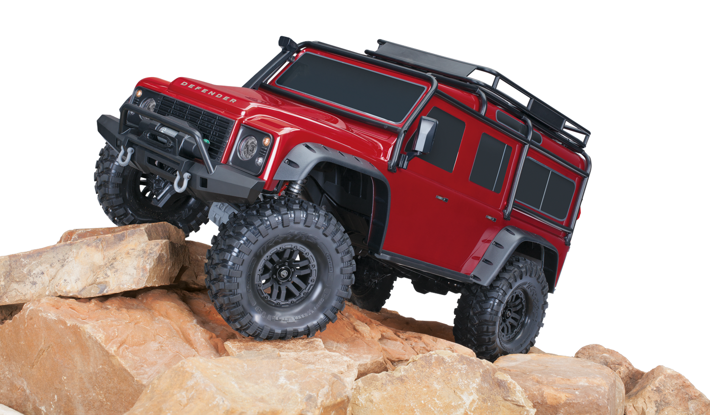 1/10 TRX-4 Land Rover Defender, 4WD, RTD (Requires battery & charger): Red