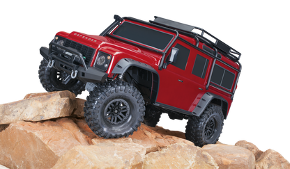 1/10 TRX-4 Land Rover Defender, 4WD, RTD (Requires battery & charger): Red