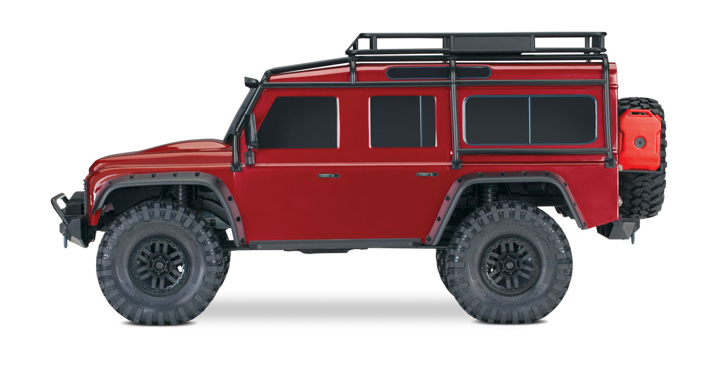 1/10 TRX-4 Land Rover Defender, 4WD, RTD (Requires battery & charger): Red