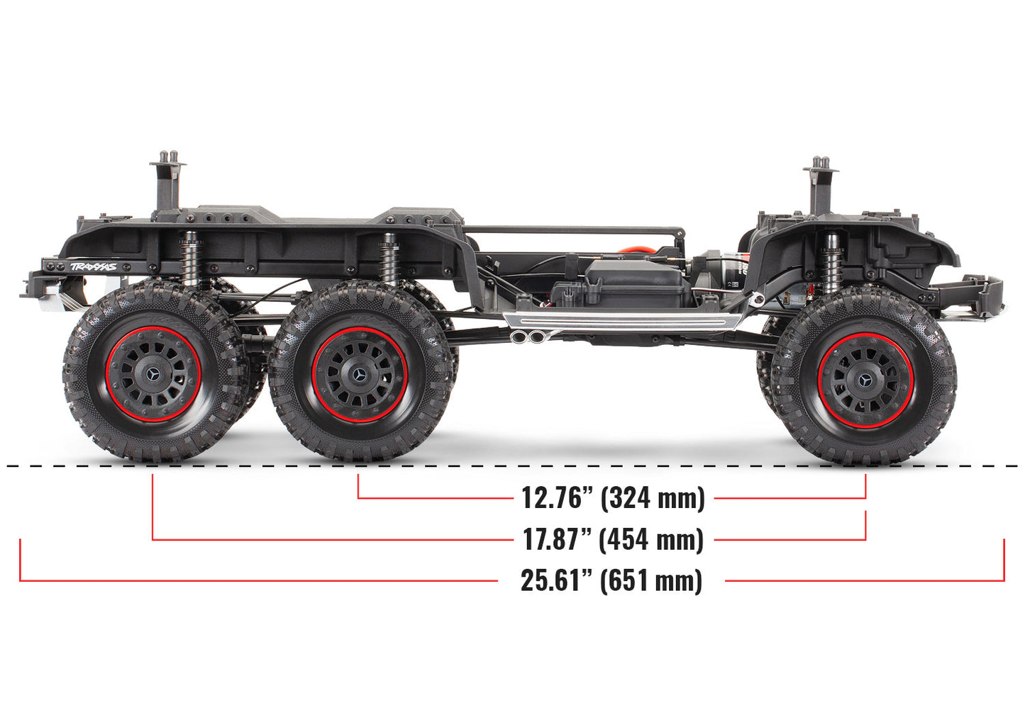 1/10 TRX-6 MercedesBenz® G 63 AMG, 6WD, RTD (Requires battery and charger): Black