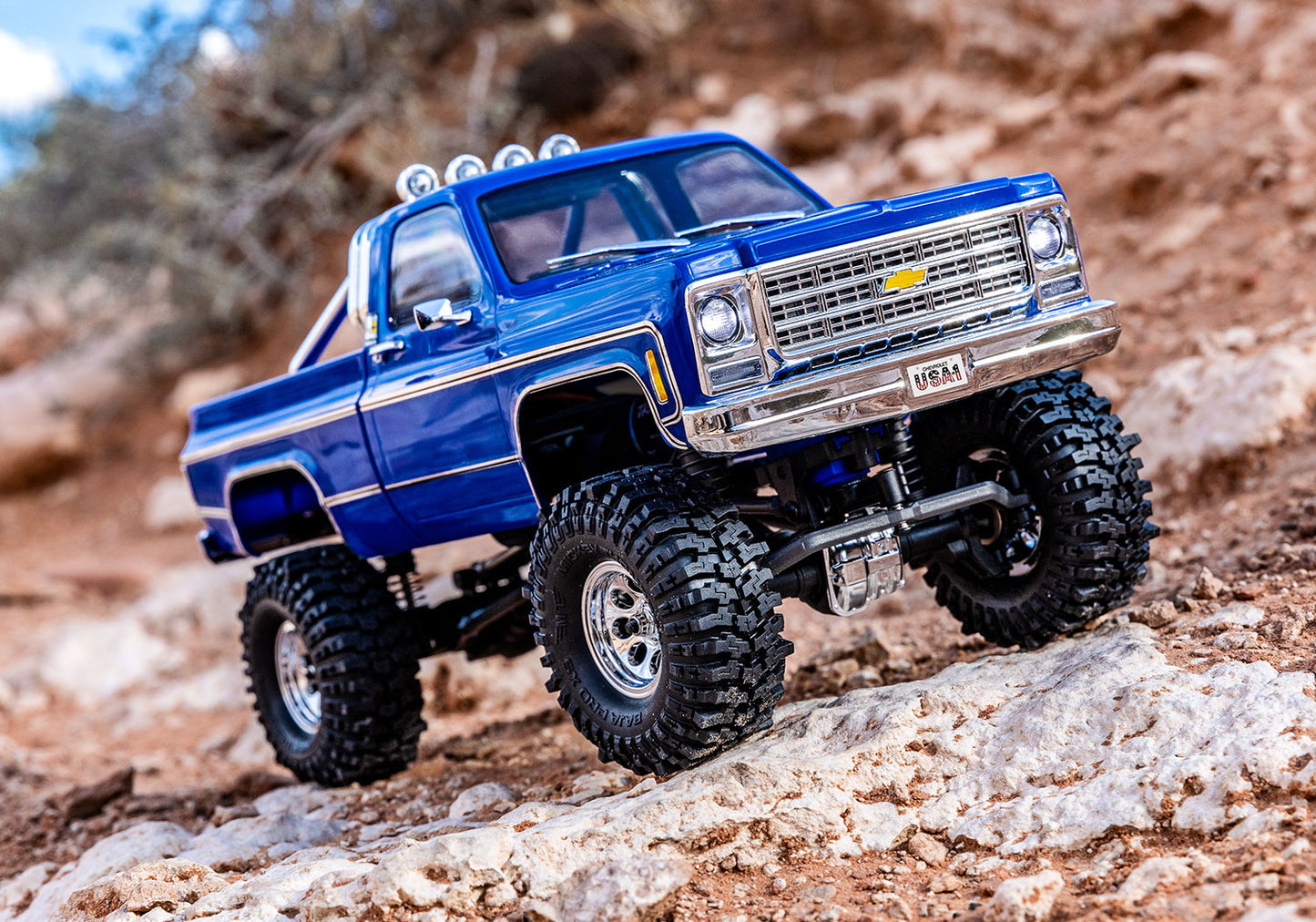 1/18 TRX-4M Chevrolet K10 High Trail: Blue