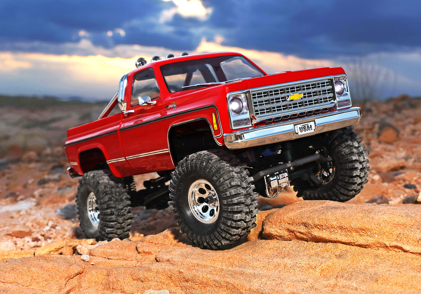 1/18 TRX-4M Chevrolet K10 High Trail: Red