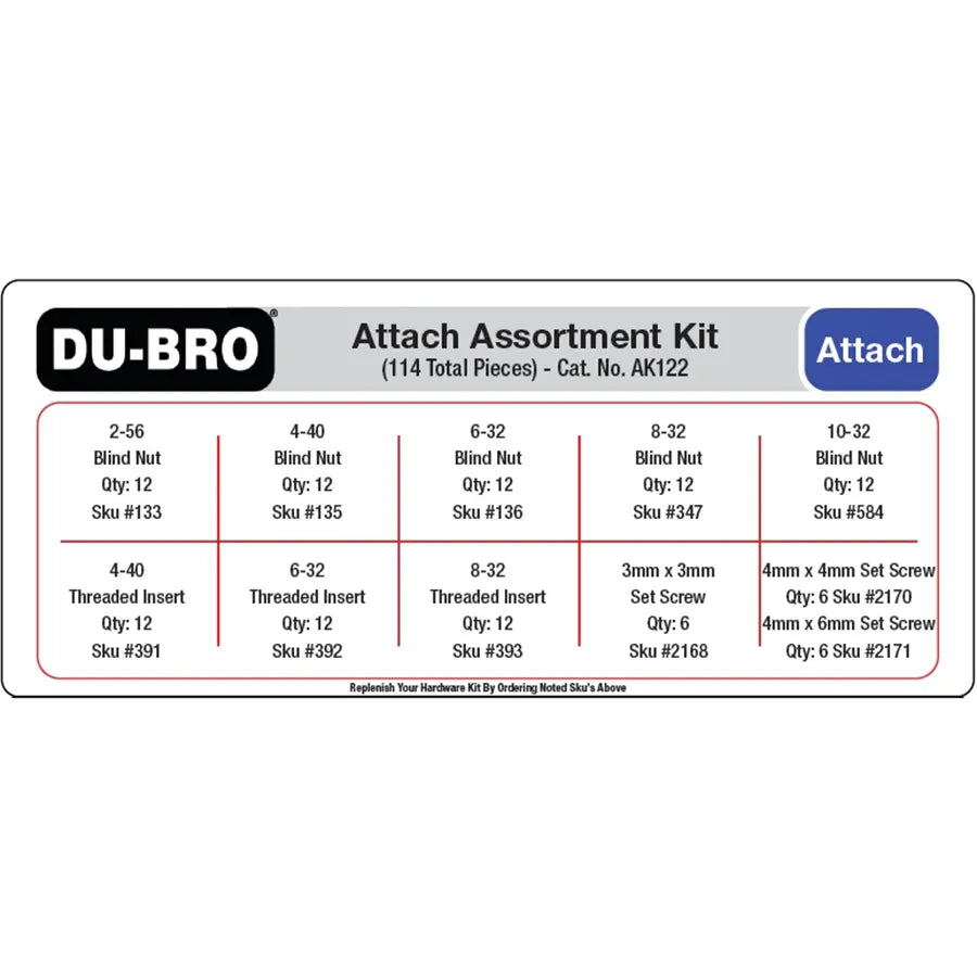 Attachments Assortment Kit (114 pcs set)