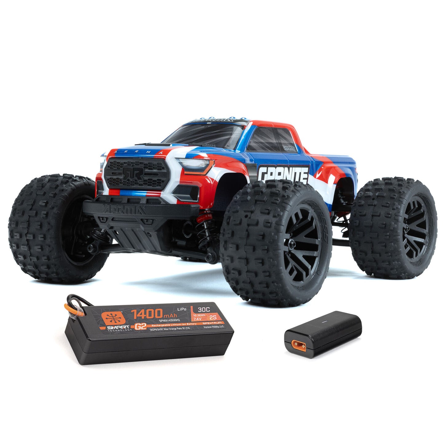 1/18 GRANITE GROM 4x4 SMART Small Scale MT Blue  (Includes battery and charger)