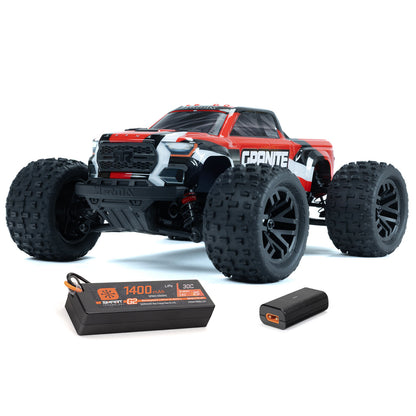 1/18 GRANITE GROM 4x4 SMART Small Scale MT Red  (Includes battery and charger)