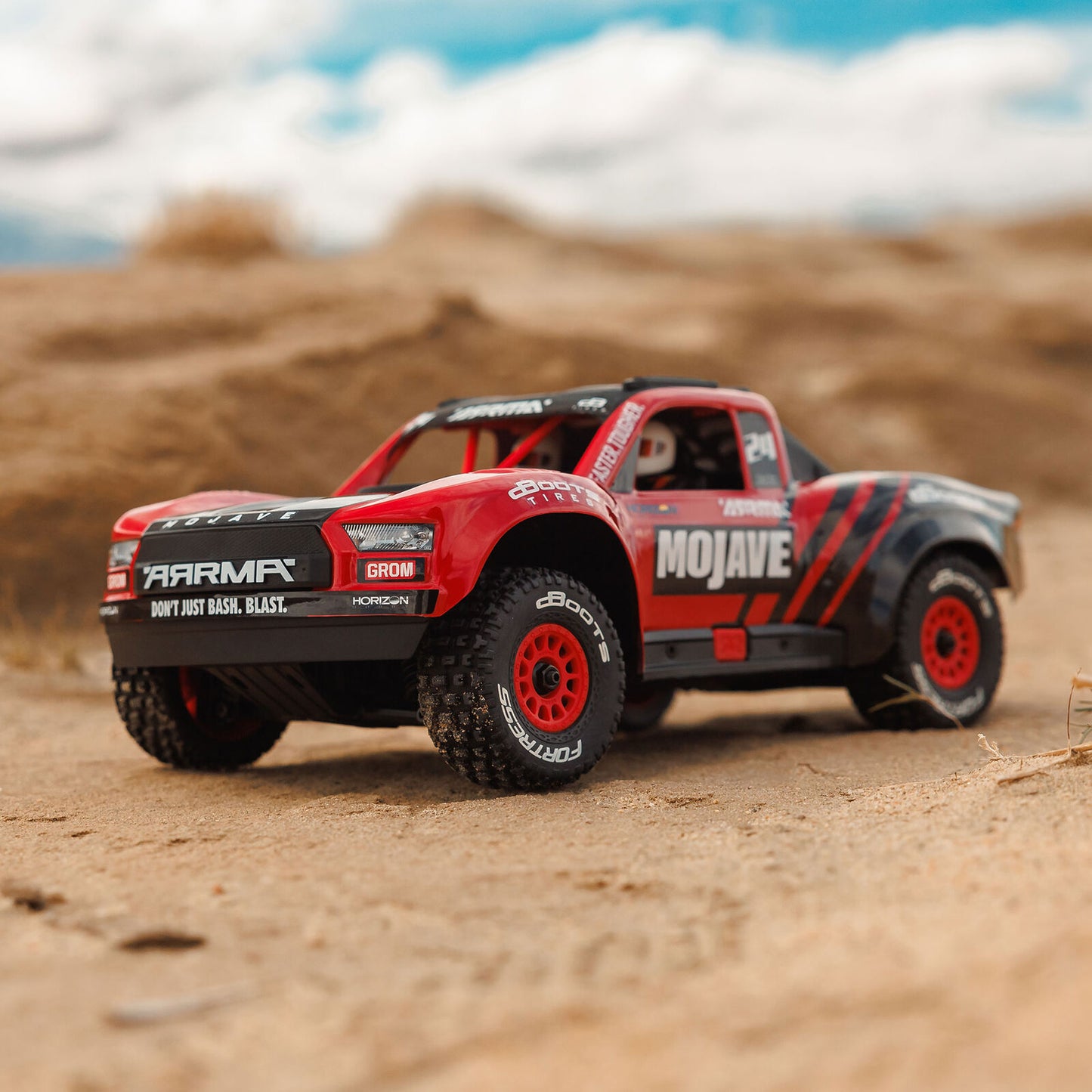 1/12 Mojave GROM Small Scale 4x4 DT RTR (Includes battery and charger) Red/Black