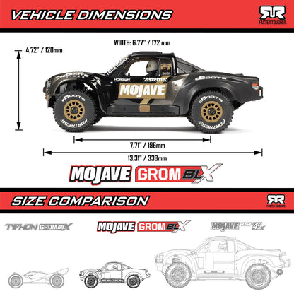 1/12 Mojave GROM Brushless 4x4 Buggy (Needs battery and charger) Black