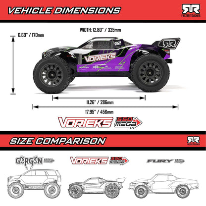 1/10 VORTEKS 2wd w/battery & charger Orange