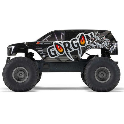 1/10 GORGON 4X2 Monster Truck Kit (includes battery and charger): Black