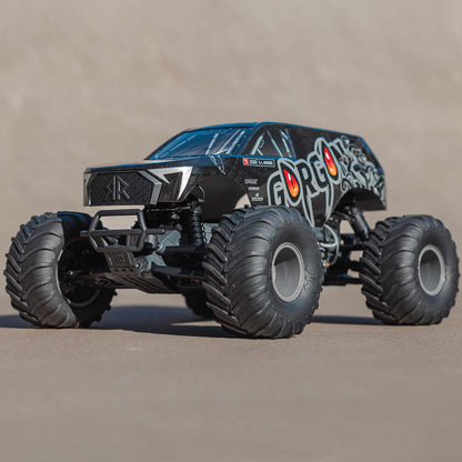 1/10 GORGON 4X2 Monster Truck Kit (includes battery and charger): Black