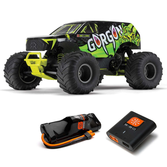 1/10 GORGON 4X2 Monster Truck (Includes battery & charger): Yellow/Green