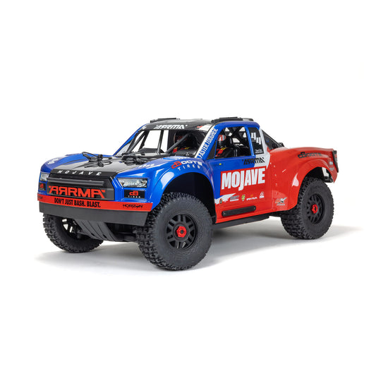 1/8 Mojave 4S 4WD BLX: (Requires battery & charger): Blue/Red