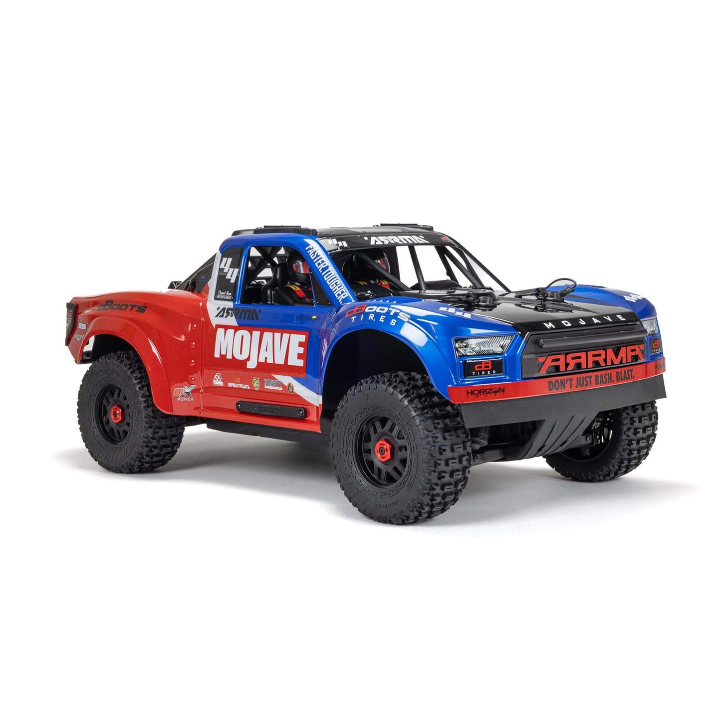 1/8 Mojave 4S 4WD BLX: (Requires battery & charger): Blue/Red