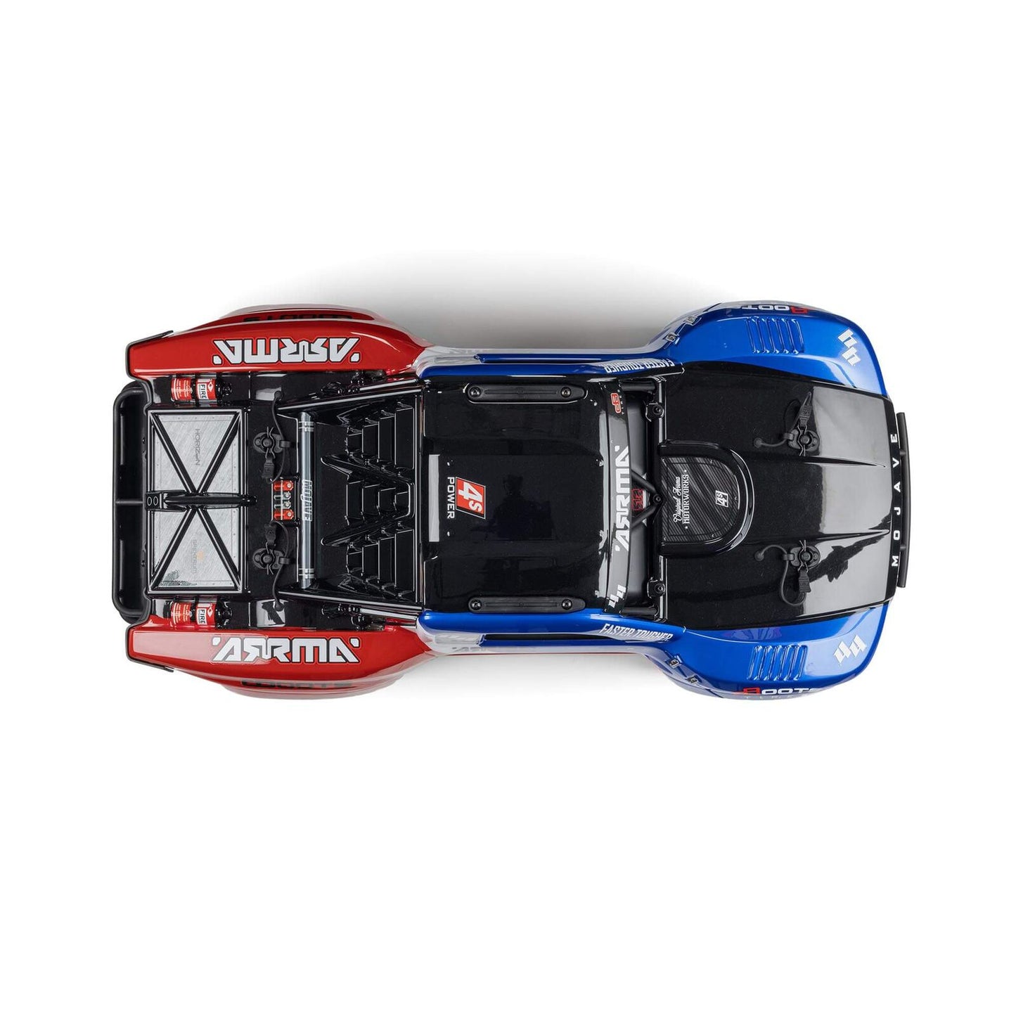 1/8 Mojave 4S 4WD BLX: (Requires battery & charger): Blue/Red