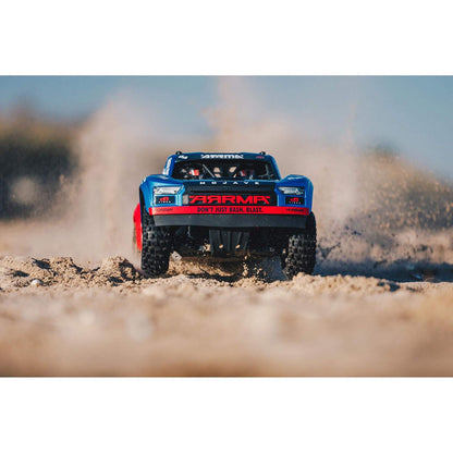 1/8 Mojave 4S 4WD BLX: (Requires battery & charger): Blue/Red