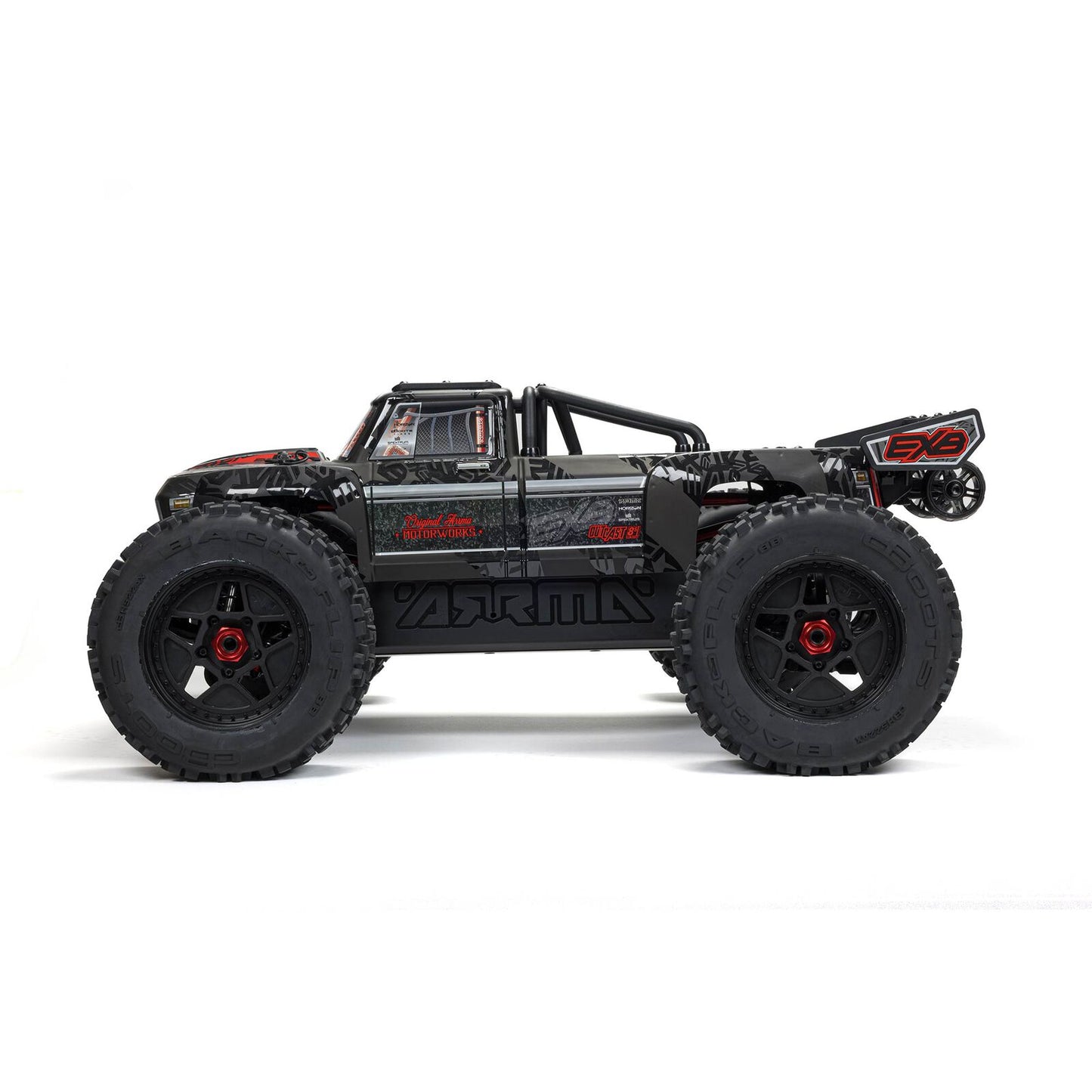 1/5 OUTCAST 4X4 8S BLX EXB Stunt Truck: Black