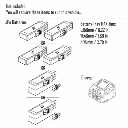 1/7 Big Rock 4WD BLX (Requires battery & charger): Red