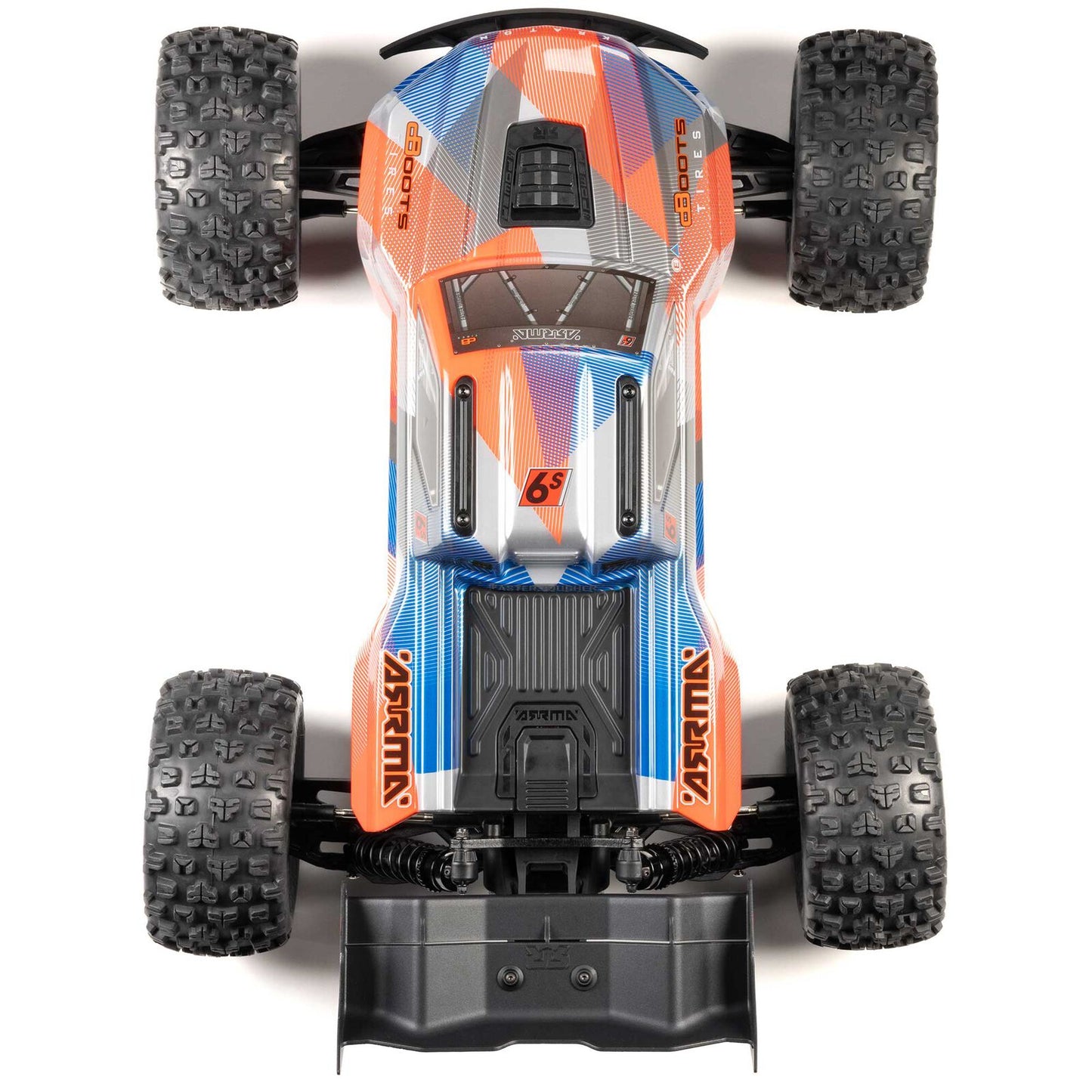 1/8 Kraton 6S, 4WD, BLX (Requires battery & charger): (Blue/Orange)