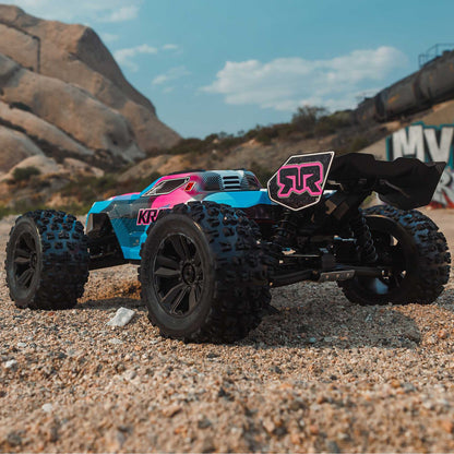 1/8 Kraton 6S, 4WD, BLX (Requires battery & charger): (Blue/Pink)