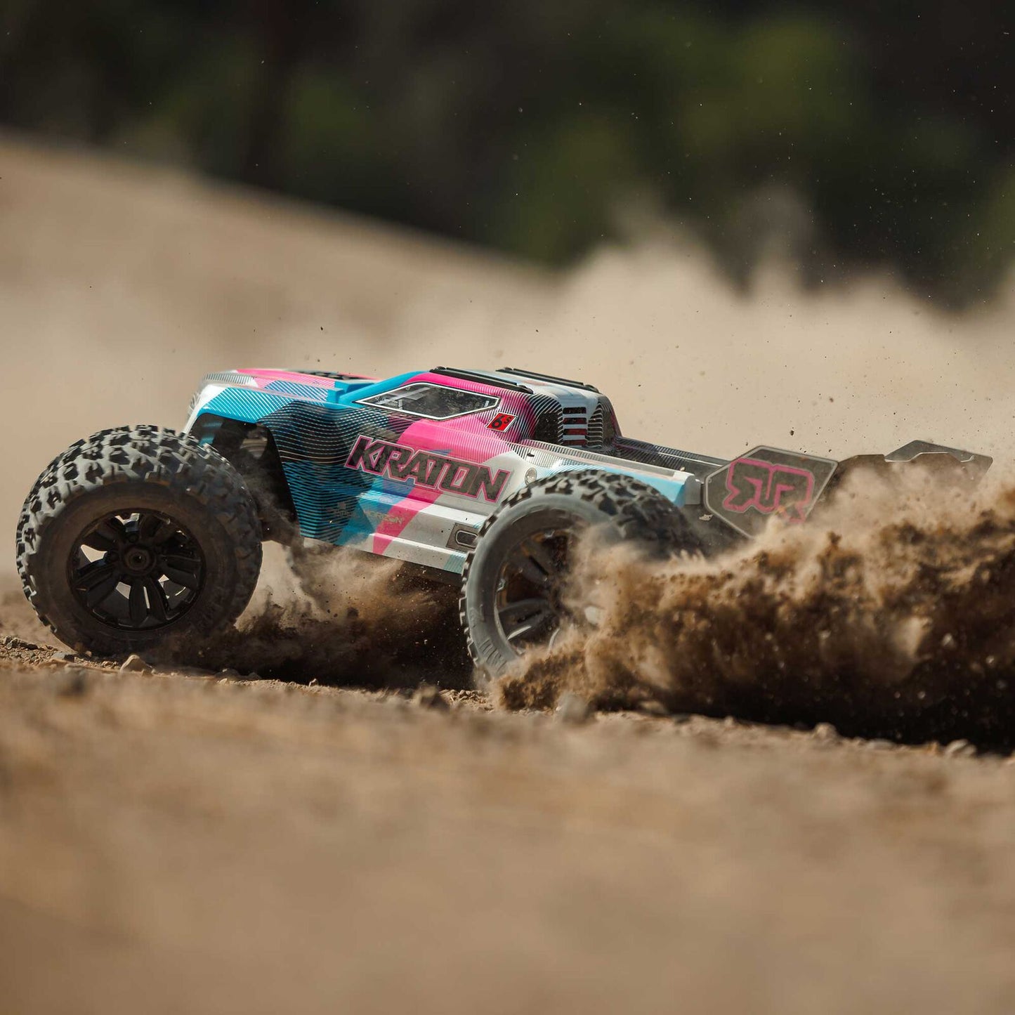 1/8 Kraton 6S, 4WD, BLX (Requires battery & charger): (Blue/Pink)