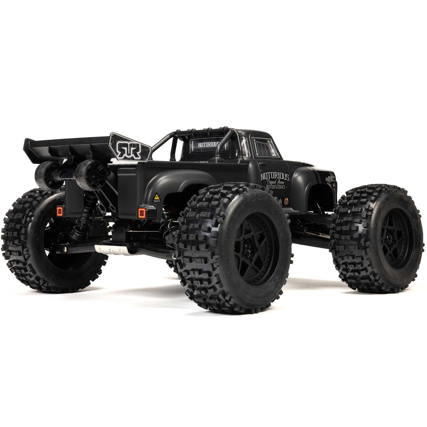 1/8 Notorious 6S, 4WD, BLX V6 Stunt Truck  (Requires battery & charger): Black